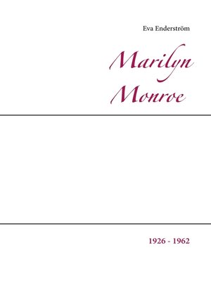 cover image of Marilyn Monroe